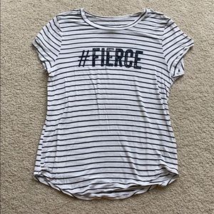 GIRLS STRIPED FIERCE TEE
